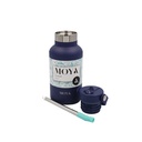 [DB01002A] Moya "Seashell" 350ml Insulated Sustainable Water Bottle Navy Image 