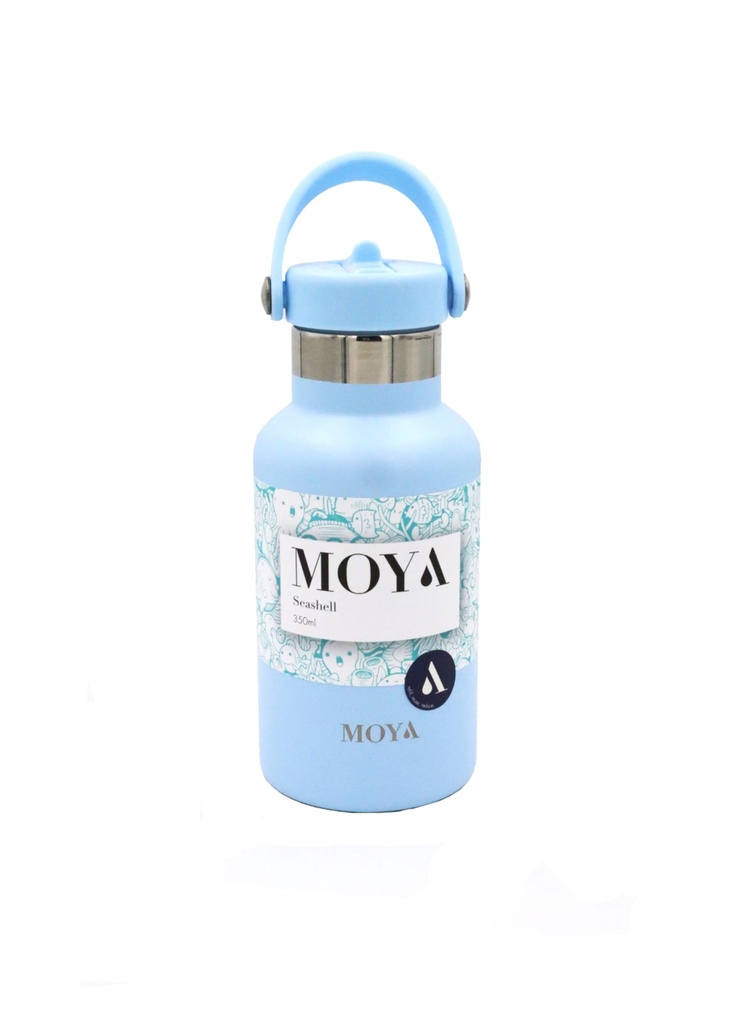 [DB01003A] Moya "Seashell" 350ml Insulated Sustainable Water Bottle Powder Blue Image 