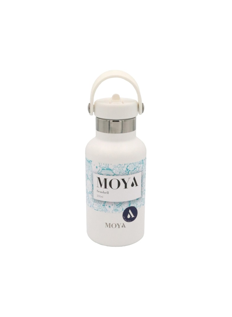 [DB01004A] Moya"Seashell" 350ml Insulated Sustainable Water Bottle White Image 