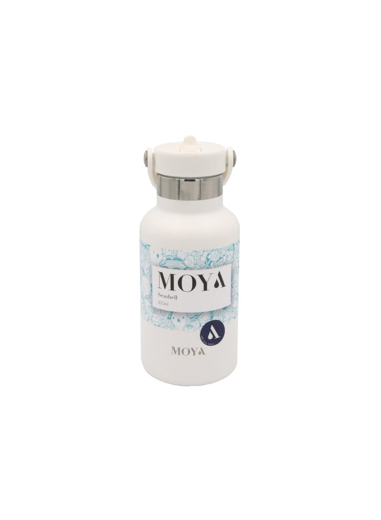[DB01004A] Moya"Seashell" 350ml Insulated Sustainable Water Bottle White Image 