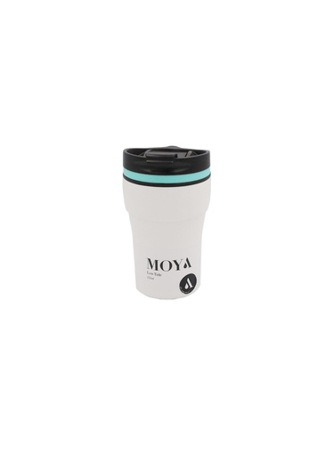 [HV123-TW-11] Moya "Low Tide" 250ml Travel Coffee Mug Blue/White