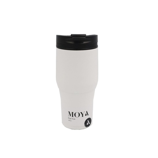 [HV134-BW-11] Moya "High Tide" 380ml Travel Coffee Mug Black/White