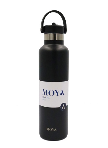 [DB03001A ] Moya "Black Sea"  700ml Insulated Sustainable Water Bottle Black