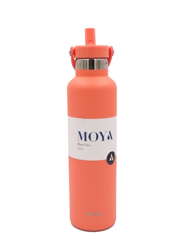 [DB03005A] Moya "Black Sea"  700ml Insulated Sustainable Water Bottle Coral